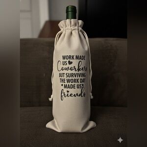 Funny Coworker Friendship Wine Bottle Gift Bag